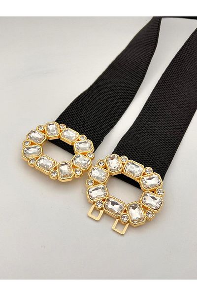 MODAM HİFA Baguette Stone Elastic Γυναικεία Ζώνη Φόρεμα Ζώνη Πουκάμισο Ζώνη Ζώνη Μπουφάν Ζώνη με πέτρες