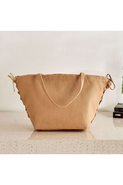 Home Box Bella Canvas Curved Gift Tote Bag - 20x13x18 cm