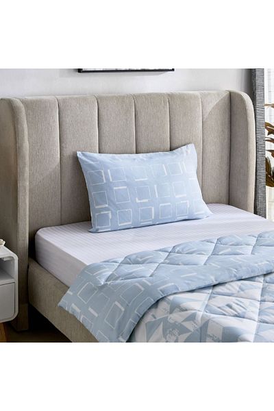Home Box Madrid Rift 2-Piece Microfiber Reversible Twin Comforter Set 160x220 cm
