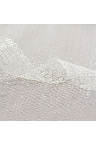 Bimotif Panglică Dantela 5 Metri, 4,5 Cm Albă