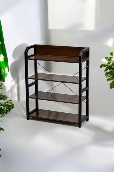 TrentonGCC رف كتب معاصر - رف عرض متعدد الطبقات 80x60x24 سم