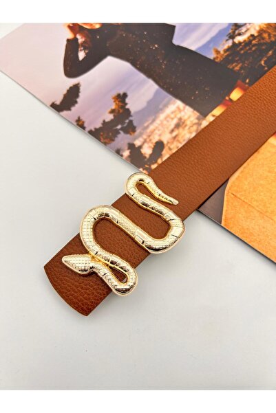 MODAM HİFA Curea și elemente pentru femei aurii - Cataramă șarpe - Pantofi Gx9688