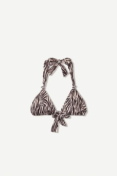 Bershka Animal print bikini top