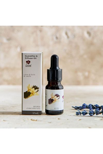 ORCHID Citrus Litchi and Vanilla Aroma Concentrate Humidifier and Diffuser Oil - 10 ml
