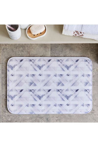 Home Box Amore Della Memory Foam Printed Bath Mat - 45x70 cm