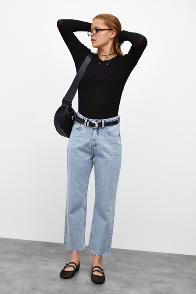 urban focus Crew Neck Knitted Blouse