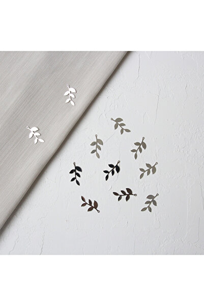 Bimotif Yaprak Şeklinde Silver Takı Malzemesi, Aksesuar