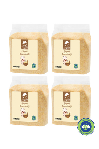 Organik Gurme 4'lü Organik Bebek Irmiği 500gr ( Irmik Unu )