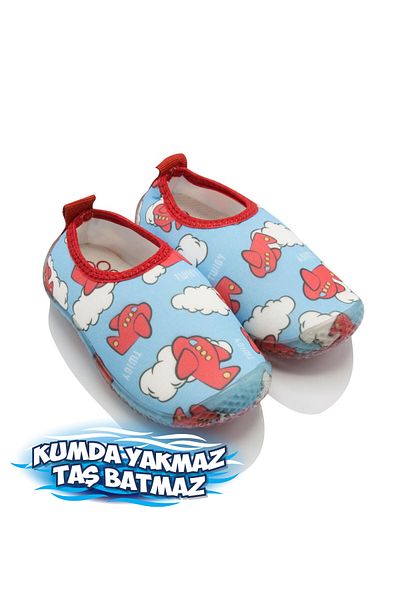 Twigy Pantofi de mare pentru copii Blue Airplane - 20/29