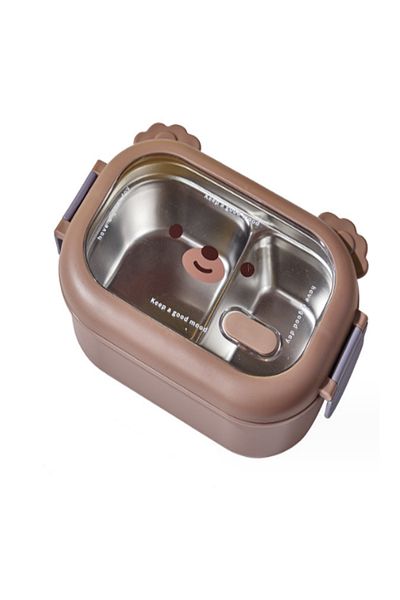 hayret sepeti Keep Your Food Fresh & Organized with Divided Stainless Steel Lunch Box!