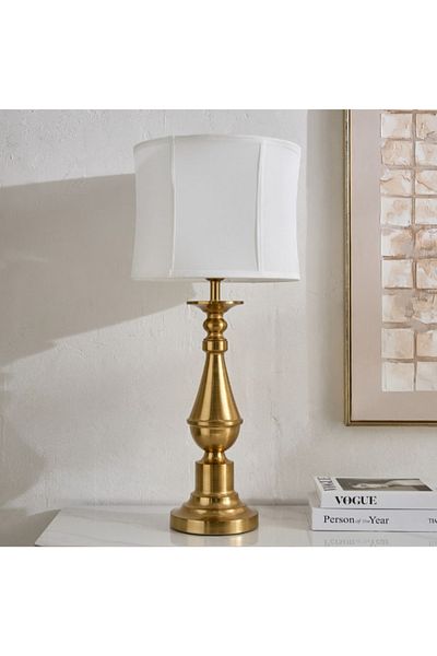 Home Box Glen Mallory Metal Table Lamp with Handmade Shade - 33x71 cm