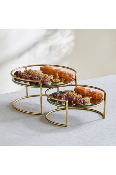 Home Box Nordic Metal 2-Piece Mirror Stand Set