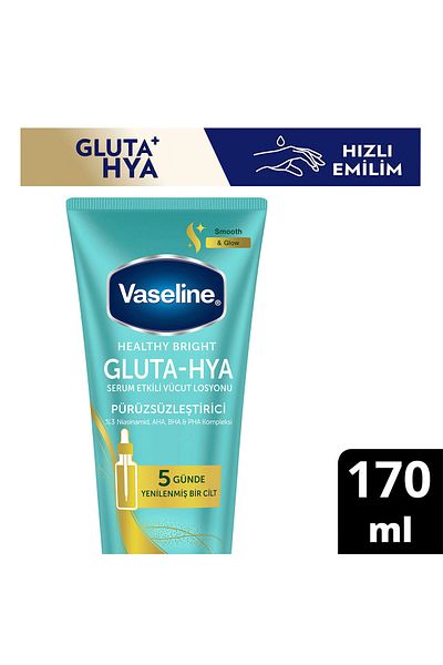 Vaseline Gluta-Hya Serum Effective Body Lotion Smoothing 170 ml