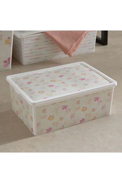 Home Box Meadows Trend Printed Box - 37x26x14 cm
