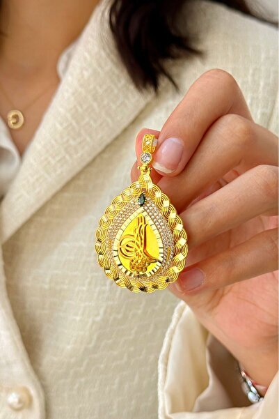 SEYHAN KUYUMCULUK 14 Ayar Altın Tuğralı Kolye Ucu