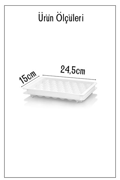 Espas Home 33 Compartment Round Ice Mold - Pink