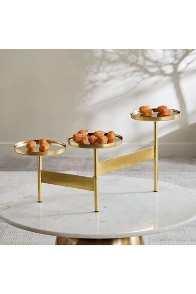 Home Box Milo Decorative Metal 3-Tier Mirror Stand - 45x57x32 cm