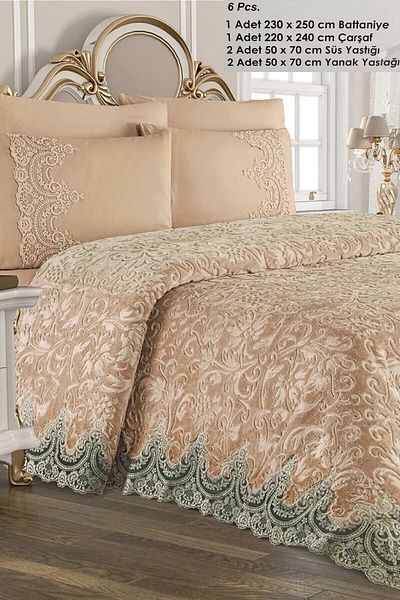 trivago halı Double Butterfly Print French Laced Bridal Blanket and Sheet Set - Custom Bag