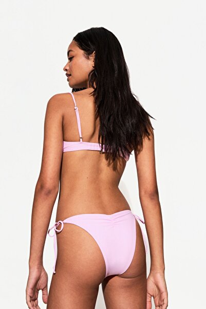 Bershka Gathered bikini bottoms