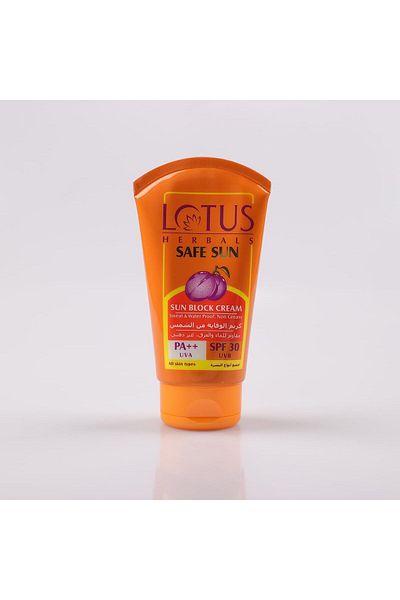 Lotus Herbal SAFE SUN SUN BLOCK CREAM PA SPF-30 - 100 GMS