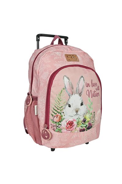 Perletti Trolley backpack, Perletti, Bunny model, 36cm, Cool Kids collection