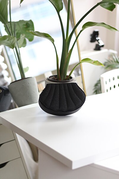 Moom Bag Kadın Siyah Simli İstiridye Kalıp Zincirli El Omuz Çantası