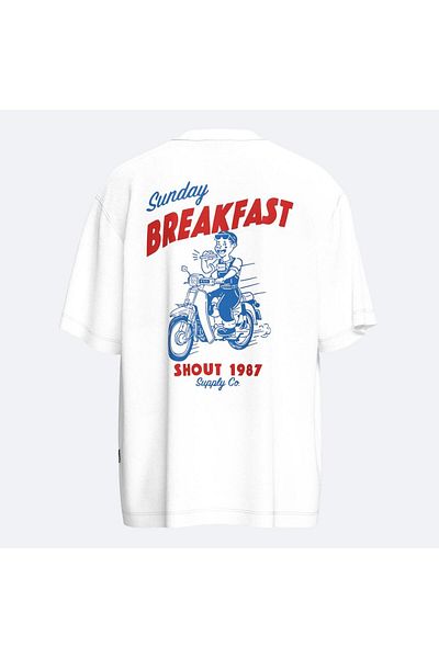Shout Oversize Sunday Breakfast Unisex T-Shirt