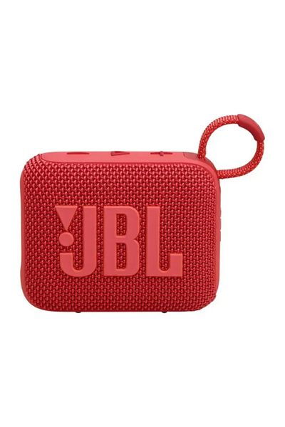 JBL مكبر صوت محمول بتقنية البلوتوث GO 4 - 15 ساعة من التشغيل، مقاوم للماء IP67، تصميم صغير الحجم، أحمر