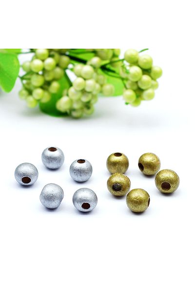 Bimotif Wooden Bead, Metallic 50 Gr(gold)