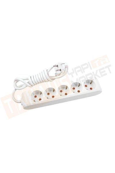 VİKO Viko Multi-Let White 3 Mt Socket Grounded Wired Child Proof Set 90113503