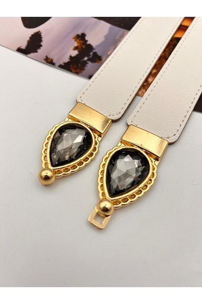 MODAM HİFA Pear Stone Elastic Femei Curea Rochie Curea Cămașă Curea Jachetă Curea Stone Belt Pantaloni