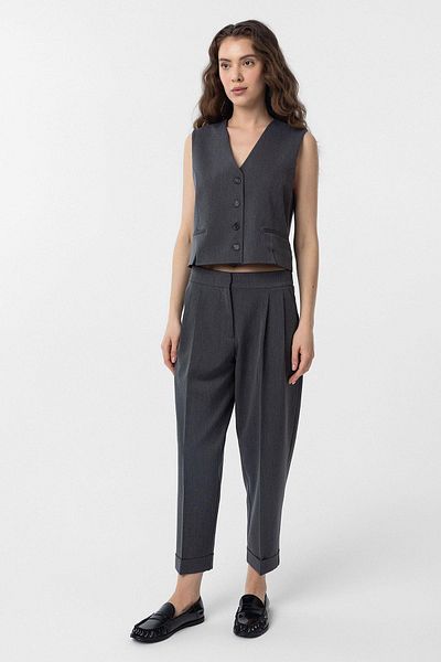 Antioch Anthracite Double Leg Women's Trousers