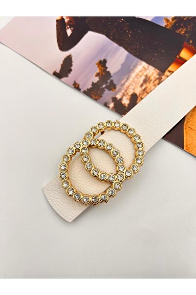 MODAM HİFA Curea de damă cu cataramă aurie și piatră, rochie, pantaloni, cămașă și jachetă Sister Thin