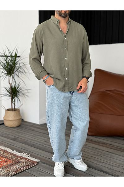 BYBASICMAN Khaki Basic Shirt G-5138