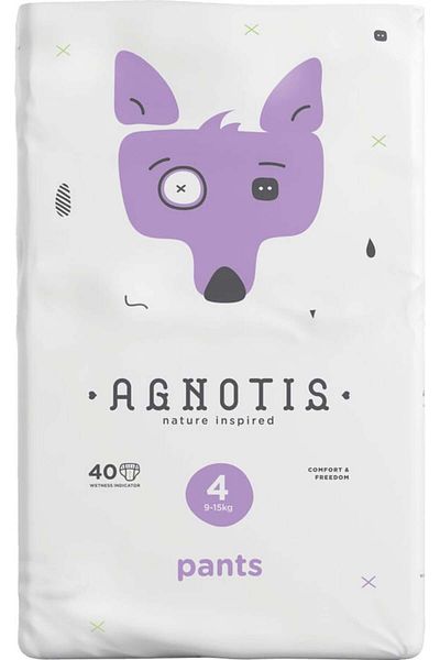 OEM Scutece tip chilotel hipoalergenice Agnotis pants, marimea nr. 4, 9-15 kg, 40 bucati