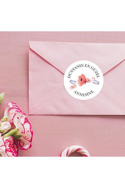 Bimotif Sticker, Mother's Day, 3.2 Cm 2 Sheets