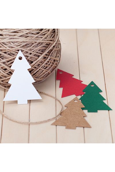 Bimotif Colored Sticker Pine, Kraft 20 Pieces