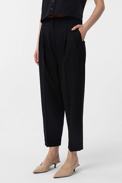 Antioch Black Double Leg Women's Trousers