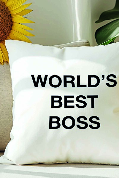 qoeuyl boutique World Best Bos з друкованим наповнювачем з поліестеру Подарункова подушка