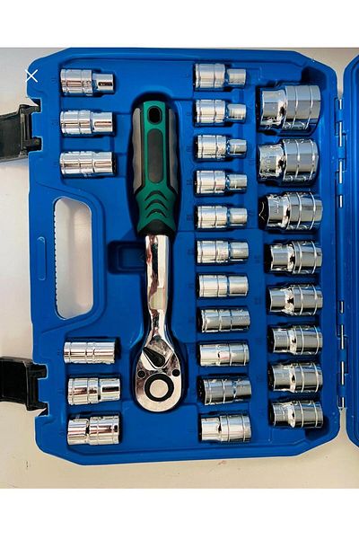 TEKNO Newprotech Parts Professional Socket Set Bag 32 Piece Socket Set