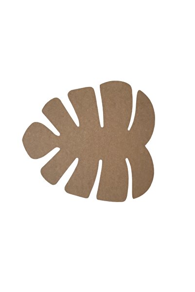 Eymen Hobi Tropikal Yaprak Desenli Ahşap Supla,Nihale,Monstera Şeklinde Duvar...