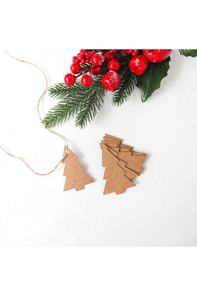 Bimotif Colored Sticker Pine, Kraft 20 Pieces