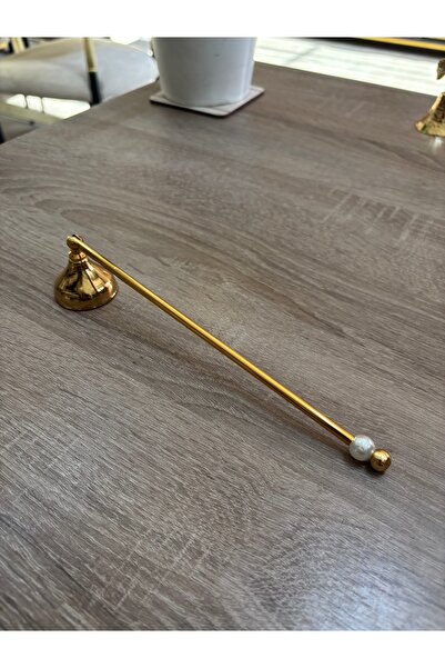 Mercan Tasarım Atölyesi İNCİ SEVER SADE MUM SÖNDÜRÜCÜ-GOLD