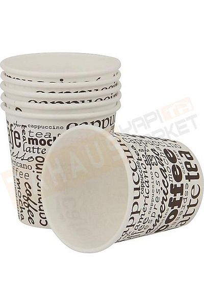 Akcup Mg Home 200 Pieces Coffee Glass Paper Cups 4 oz 200 Pieces Disposable