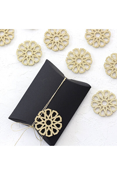 Bimotif Keçe motif süs  10 adet  Altın