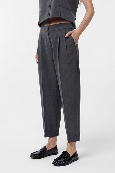 Antioch Anthracite Double Leg Women's Trousers