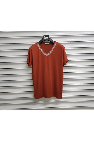 Esina Stone Detailed Viscose Women's Blouse