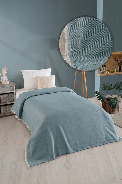 LADYNİL Petrol Blue Natural Μονό Κρεβατάκι 180x210