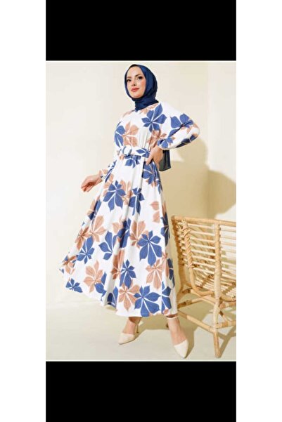 Butik Desenli mevlana elbise