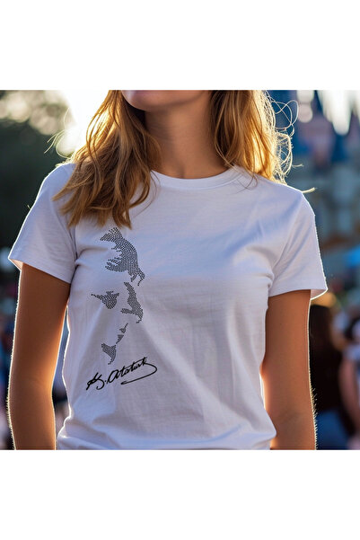 Crea Eymer Wear Ататюрк Кришталевий Камінь Надрукований Бавовняний Велосипедн...